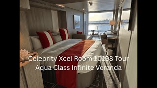 Celebrity Xcel Aqua Class Veranda Room 10198 Tour #cruisesplustravel #celebritycruises #cruise