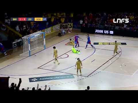 Gol Sergio Lozano (2-0) Barça FS - Levante UD FS. J27, 1Div. LNFS