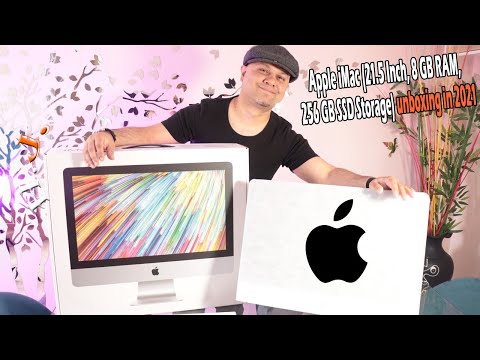 Apple iMac 21.5 Inch, 8 GB RAM, 256 GB SSD Storage unboxing in 2021