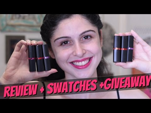 GIVEAWAY|| Maybelline Color Show Creamy Matte Lipcolor || Review + Swatches