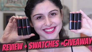 GIVEAWAY|| Maybelline Color Show Creamy Matte Lipcolor || Review + Swatches