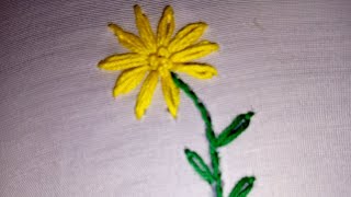 How to make flower with thread embroidery design basic method embroidery