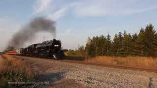 preview picture of video 'Milwaukee Road 261 Steam Train Rollby; Isanti, MN'