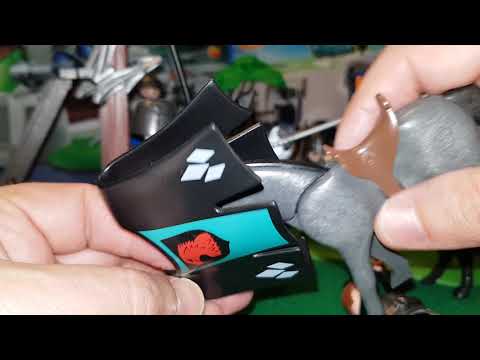 Unboxing Playmobil Caballero del Halcón. Con Caballo, Escudo y Hacha.