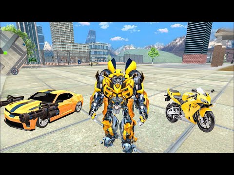 Bumblebee Multiple Transformation Jet Robot Car Game 2020 - Android Gameplay