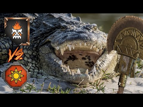 Tall Hats Meet Crocodile Rush! Chaos Dwarfs vs Lizardmen - Total War Warhammer 3