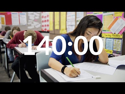 📝School Exams Ambience 📚140 min Ambient Exam Hall Sounds Timer - 140 min of the real exam room sound