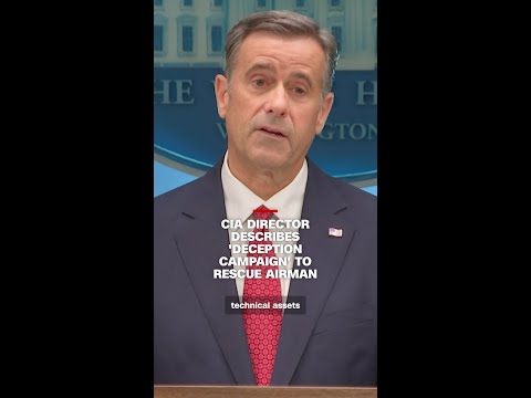 CIA director describes 'deception campaign' to rescue airman