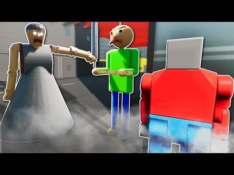 BALDI vs GRANNY SURVIVAL! - Brick Rigs Multiplayer Gameplay - Lego Baldi's Basics & Granny Survival