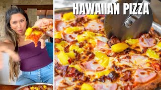 KETO PIZZA! How to Make Keto Hawaiian Pizza! Only 4 Net Carbs!