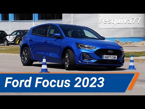 Ford Focus 2023 – Maniobra de esquiva (moose test) y eslalon | km77.com
