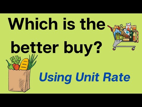 Which is the better buy? Using unit rate