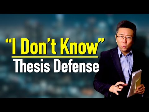 What to Say When You Don’t Know the Answer (Thesis Defense Strategy)