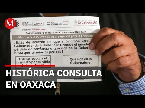 Recall election in Oaxaca: Will Governor Salomón Jara stay or go?
