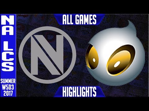 Team Envy vs Dignitas ALL GAMES Highlights | NA LCS week 5 Summer 2017 | NV vs DIG