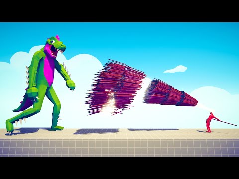 TYRANNOSAURUS REX vs EVERY GOD - Totally Accurate Battle Simulator TABS