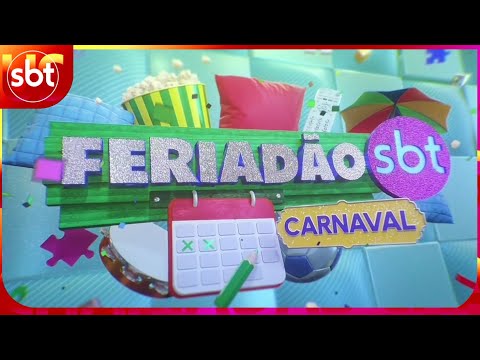 Vinheta de abertura e intervalo do Feriadão SBT de Carnaval | SBT Chamadas Plus