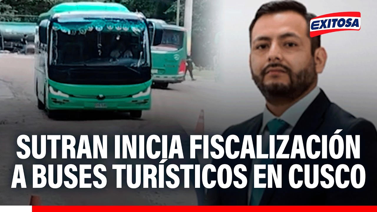 🔴🔵 SUTRAN inicio actividades de fiscalización a buses turísticos que operan en Cusco