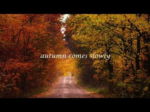 autumn comes slowly