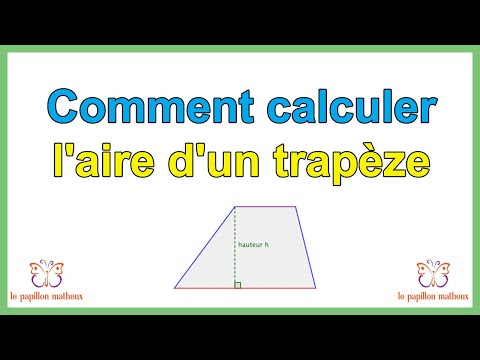 Comment calculer l'aire d'un trapèze ( formule aire trapeze)