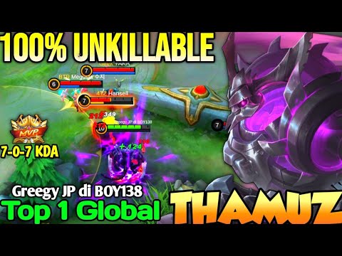 THAMUZ BEST BUILD IN 2022 | TOP 1 GLOBAL THAMUZ Greegy JP di BOY138  - MOBILE LEGENDS