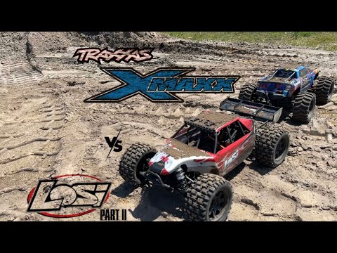 “Tug of War” TRAXXAS Xmaxx 25/46 Vs. LOSI dbxle 2.0 19/46 - Part II; Stock Electronics