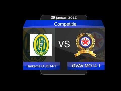 Harkema Opeinde JO14-1 vs GVAV MO14-1