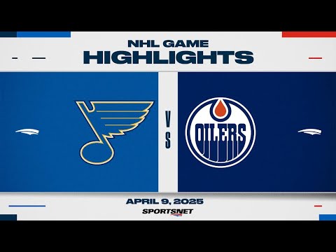 NHL Highlights | Blues vs. Oilers - April 9, 2025