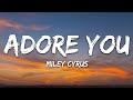 Miley Cyrus Adore You Lyrics