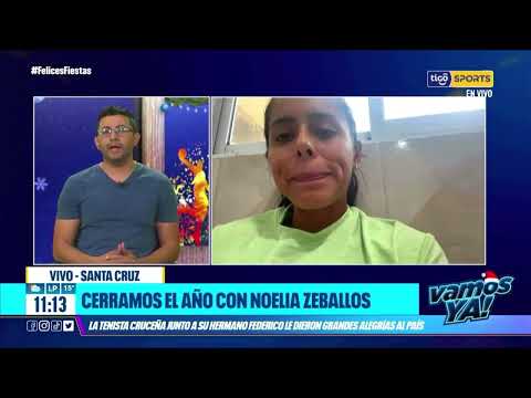 Noelia Zeballos, la tenista cruceña junto a su hermano Federico le dieron grandes alegrías al país.