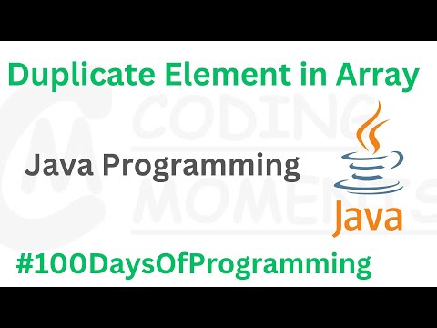 Java Program To Find Duplicate Elements In Array Java Programming Java Javaprogramming Array