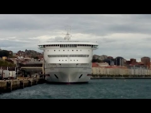 Boarding ferry in Santander Spain
