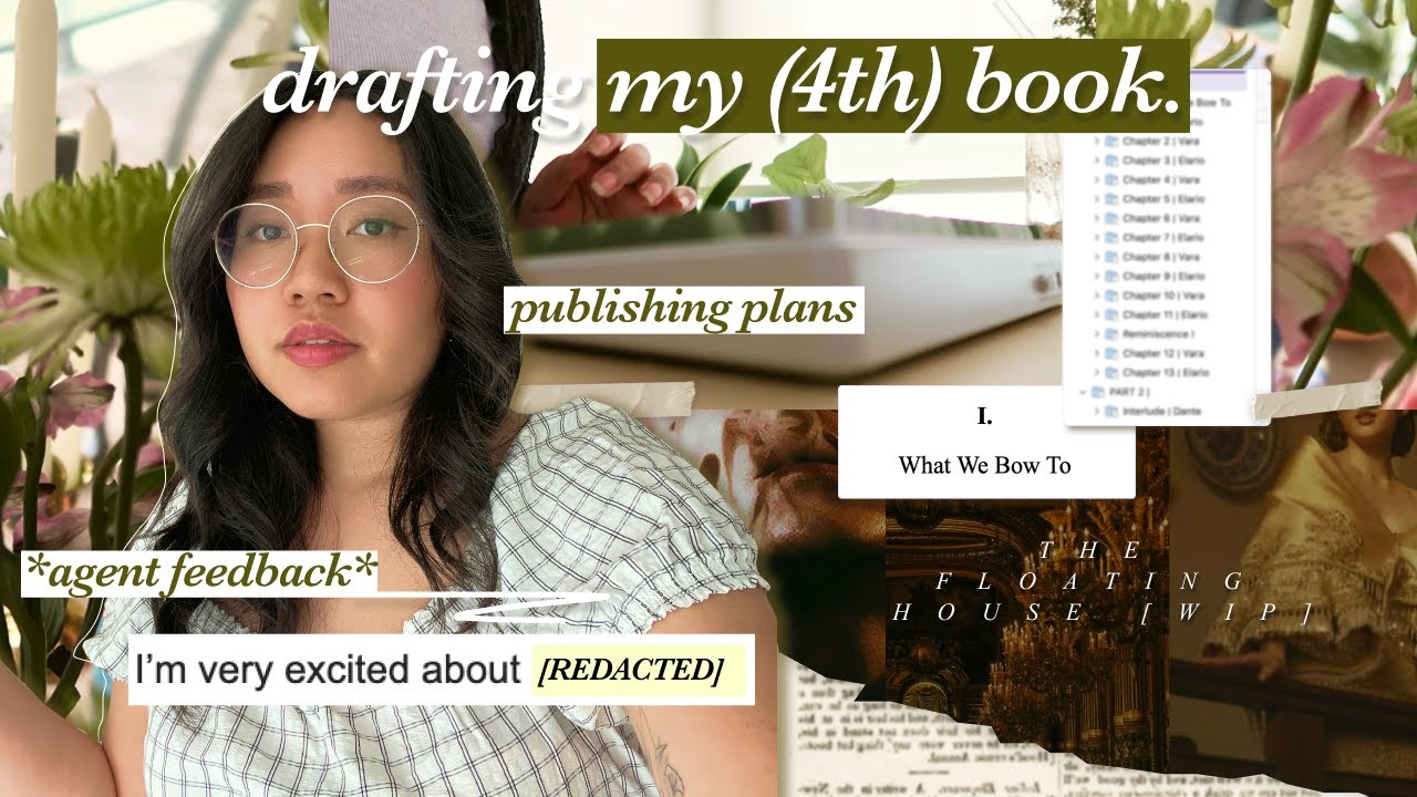 drafting the midpoint of my fantasy novel *act two struggles* 🌤️ writing vlog