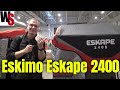 Two Person Ice Fishing Shelter With Great Space! The Eskimo Eskape 2400 Insulated Flip Over House