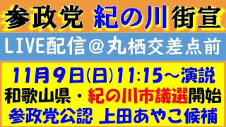 【参政党】上田あやこ候補（紀の川市議選 告示日）