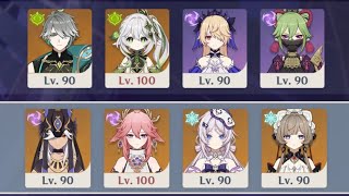 【原神】Ver.Luna Ⅷ 螺旋12層 激化アルハイゼン＆星電導セノで星9攻略【Genshin Impact】