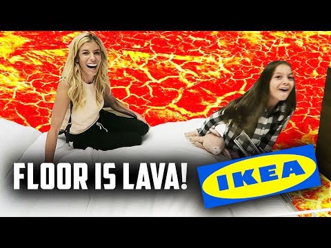 THE FLOOR IS LAVA CHALLENGE AT IKEA WITH FANS! DAY 174 Video