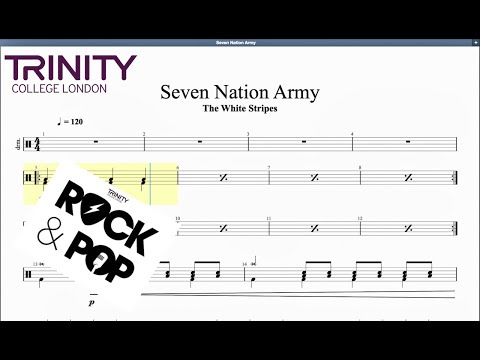 Seven Nation Army Trinity Grade 1 Drums