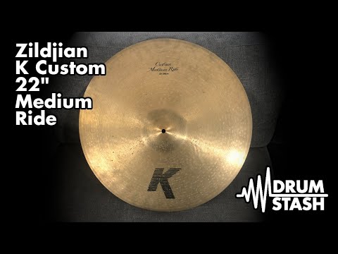 Zildjian 22" K Custom Medium Ride Cymbal - Sound Demo