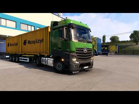 ETS2 1.40 - Euro Truck Simulator 2 - Mercedes New Actros - Praga (CZ) to Lodz (PL)