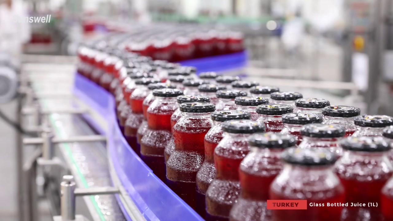 Turkiye, 12,000BPH(1L) Glass Bottle and 4,000BPH(3L) PET Bottle Juice Production Line