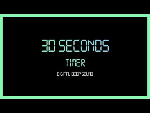 30 Seconds Every Seconds Beep Sound Digital Timer