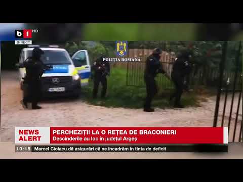 PERCHEZIȚII LA O REȚEA DE BRACONIERI. Știri B1_ 12 iulie 2023
