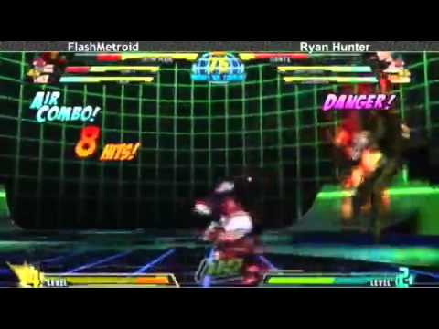 6-6-11 FlashMetroid (Iron Man/Dante/Tron) vs Ryan Hunter (Dante/Amaterasu/Dormammu) - MvC3