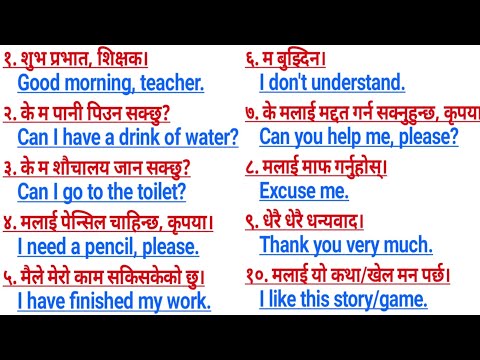 How to Learn English Fast Zero Level Nepali English speaking sentenceअङ्ग्रेजी कसरी सिक्ने? घरमै बसी