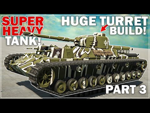 FINAL HUGE CANNON BUILT! - SUPER HEAVY TANK BUILD - SPROCKET! - Part 3