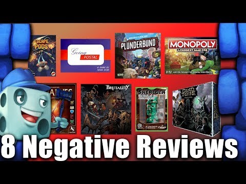 8 Negative Game Reviews   with Tom Vasel
