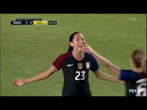 WNTvs. Romania: Christen Press' Goal - Nov. 13, 2016