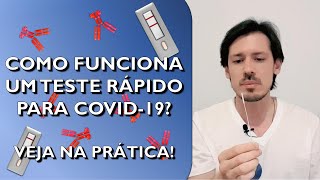 Como funciona um teste rápido para COVID-19? Teste de antígeno explicado na prática, veja!