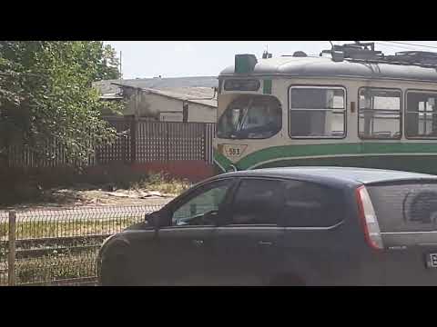 2 tramvaie braila 583 și 9069